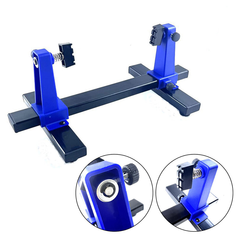 0-200mm Adjustable PCB Holder 360° Rotation Board Soldering Assembly Stand Clamp Welding Auxiliary Fixture 300X165X125MM