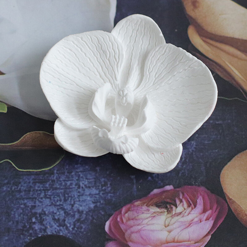 3D имитация орхидеи силиконовая форма роза цветок помадка форма фаленопсис свеча Мыло Конфеты Шоколад Торт Украшение Инструмент для выпечки