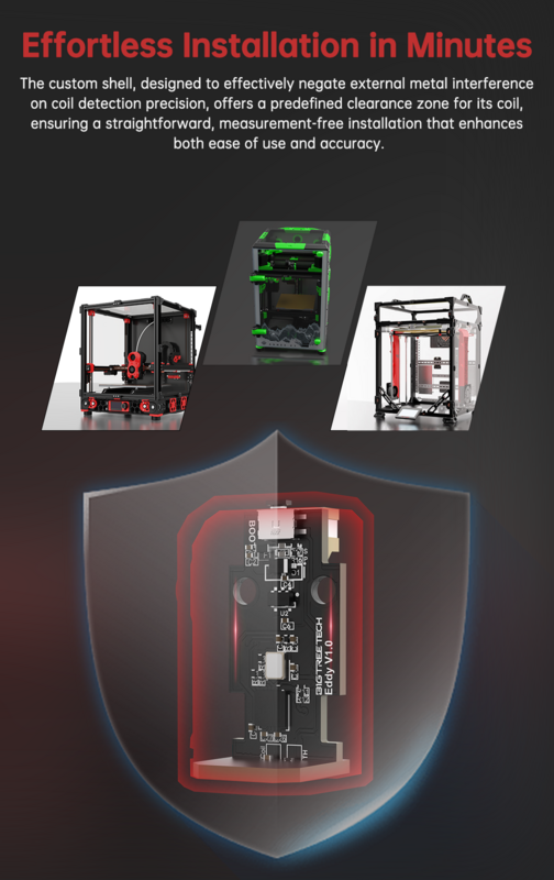 BIGTREETECH Eddy Auto Leveling Kit 3D Printer Part  For Ender-3 For BIQU B1 Printer H2 Series Extruder