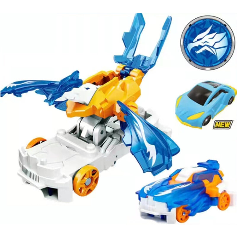 Screechers-figura de acción de Transformers para niños, juguete de Transformers de la destrucción salvaje, Robot, coche deformación, bestia, 360 °, Chip de captura abatible