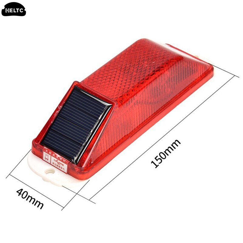 Rechargeable LED Solar Strobe Warning Lamp Solar Night Driving Traffic Safety Cautionled LED Light Chip Control Car Accessories