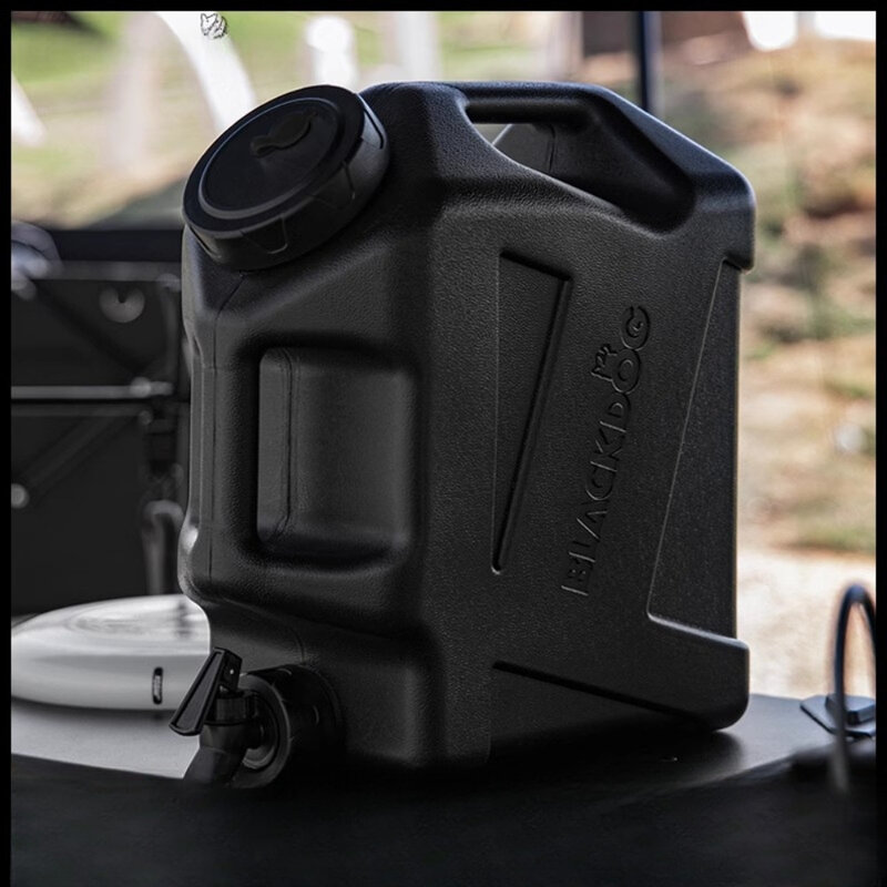 BlackDog-cubo de agua para acampar al aire libre, grifo portátil de gran capacidad