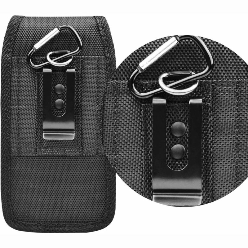 Sacs de grande capacité pour téléphone portable, étui en poudre avec boucle de ceinture, étui portefeuille, housse, sac de taille, protecteur de téléphone