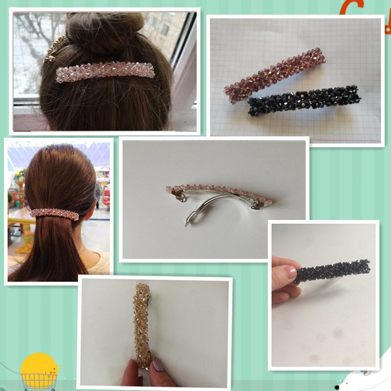 New Korean Elegant Hairpins Hairgrips Crystal Rhinestone Barrettes Hair Clips For Women Girls Hair Accessories