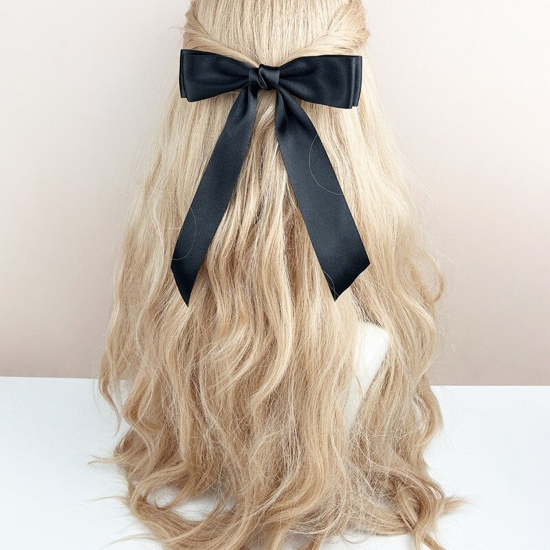 Korean Bow Streamer Hairpin Headdress for Women Girls Sweet Ballet Ribbon Spring Clamp Hair Clip Hair Accessories Wholesale