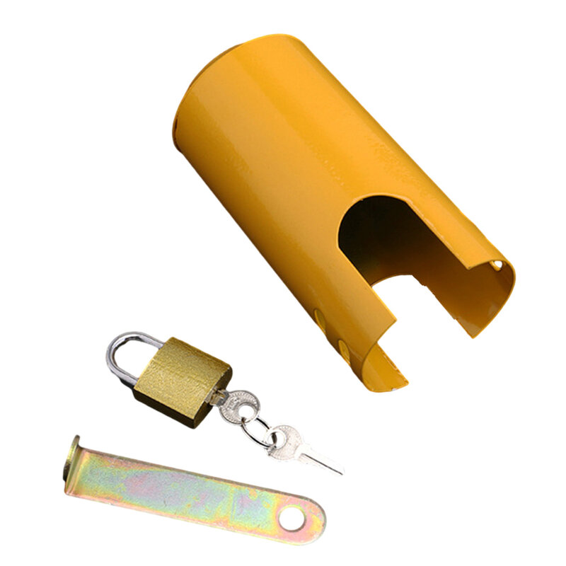 Защитный замок для крана с ключом и защитой от кражи, уличная блокировочная пластина для смесителя, навесной защитный чехол, клапан водяного переключателя