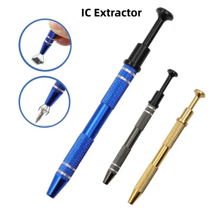 Extractor IC de cuatro garras, componente electrónico, Grabber IC, Chip, tornillo, pinzas, agarrador de Metal, herramientas manuales de reparación