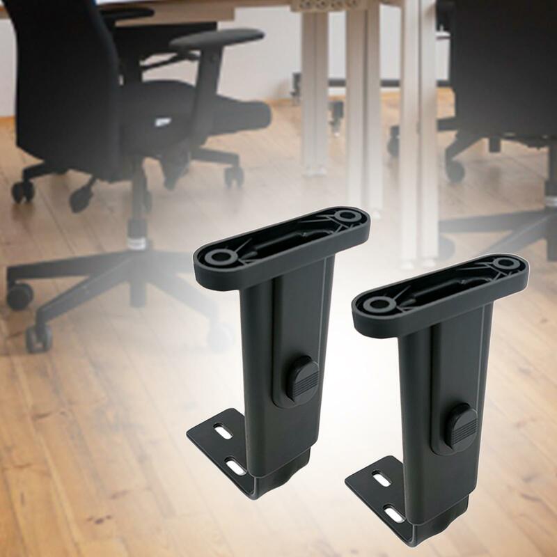 Par de reposabrazos de altura ajustable para silla de oficina, accesorios para reposabrazos, reemplazo fácil de instalar para sillas de juegos para el hogar y la Oficina