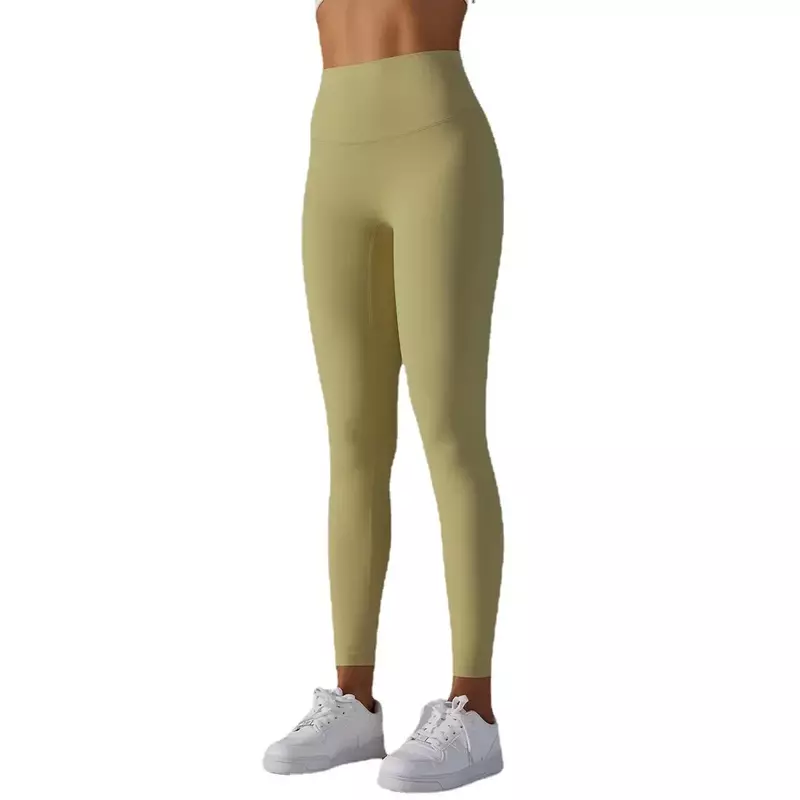 AL Women Pants Double Sided Matte Breathable Yoga High Waisted Hip Lifting Sexy Leggings Sports Fitness Pants