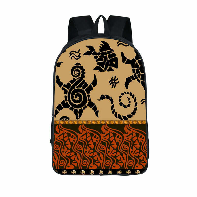 Polynesian Traditional Tribal Print Backpack for Teenager Boys Girls School Bags Hawaiian Turtle Daypack Rucksack Kids Book Bags