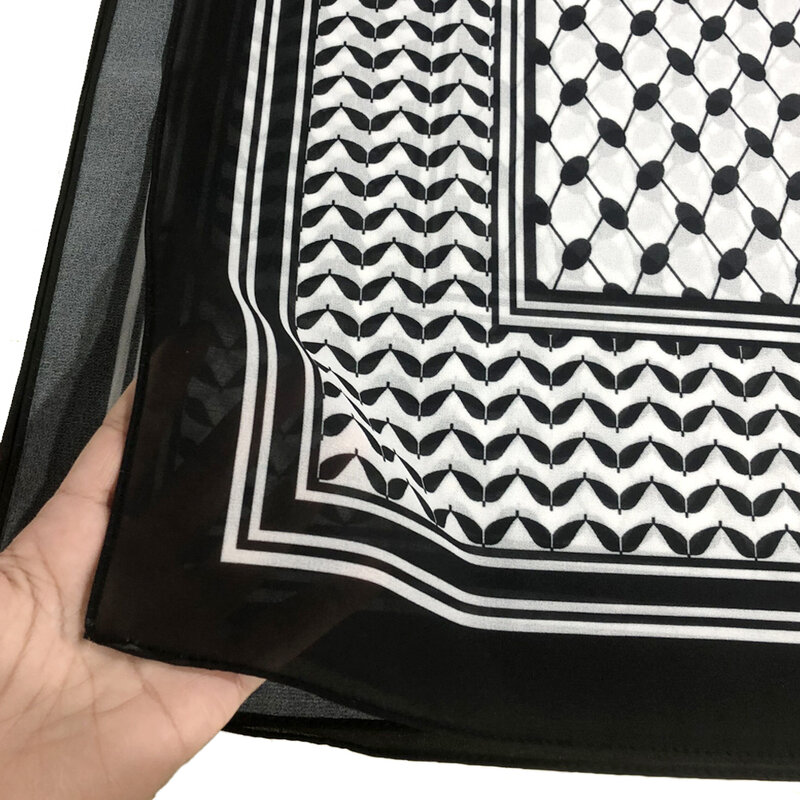 ผ้าพันคอสตรีผ้าชีฟองยาวพิมพ์ลายสำหรับช้อปปิ้งออนไลน์ผ้าชีฟองผ้าคลุมไหล่สตรีขนาด185*70ซม.