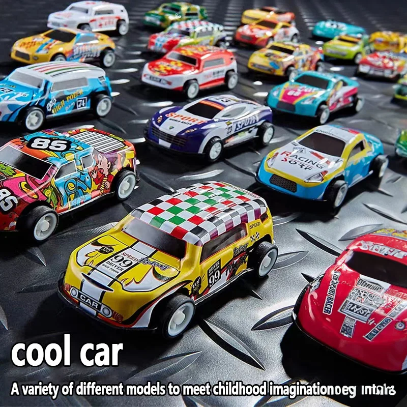 Mini Alloy Car Model Toy, puxar o carro, inércia, presente para crianças