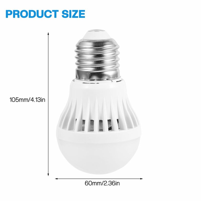 Notfall Glühbirne 3W Sensor Led-lampe 180-230V Motion Smart PIR Lampe E27 Auto Sound Licht control Lampen