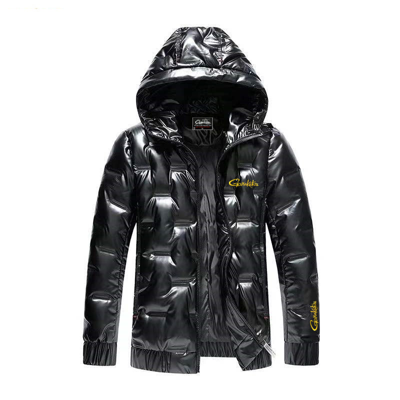 2023 New Gmakatsu Fishing Coat Men Winter Thickened Warm Down Jacket Outdoor Waterproof Coating Cloth Hooded Fishing Down Jacket