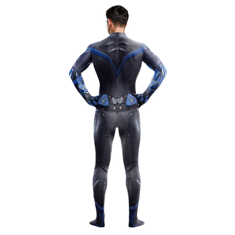 Knights Hero Nightwing Cosplay Robin Costume tuta Batgirl body outfit Halloween Carnival Party Zentai Suit