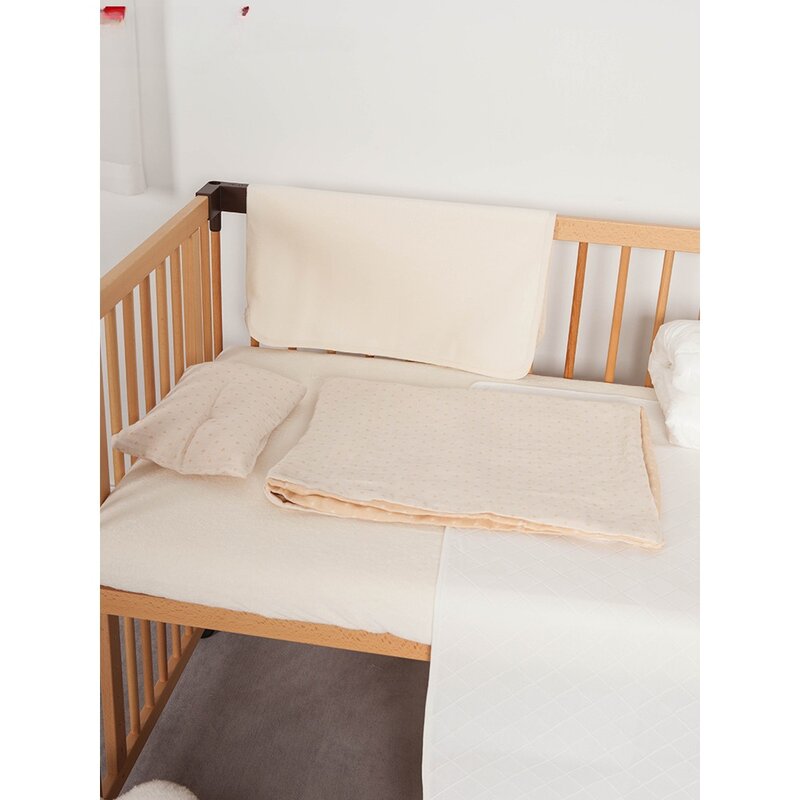 Farka cama pacote, bebê colcha, travesseiro cabido folha, fralda pad, esteira