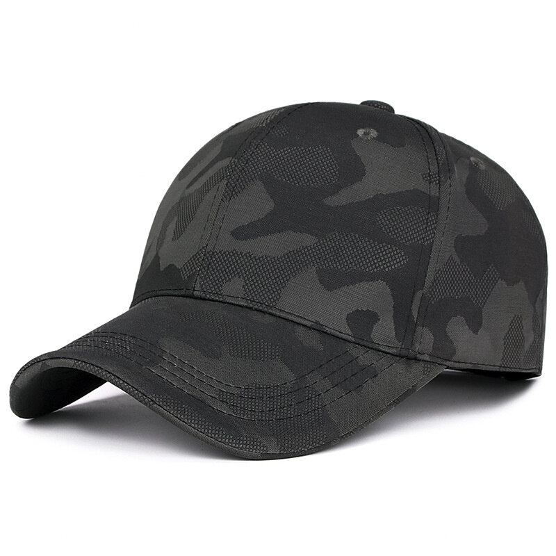 Sombrero de béisbol de camuflaje, gorra de béisbol de camuflaje militar del ejército, ajustable, gris, caza, pesca, deporte al aire libre, sombreros de papá