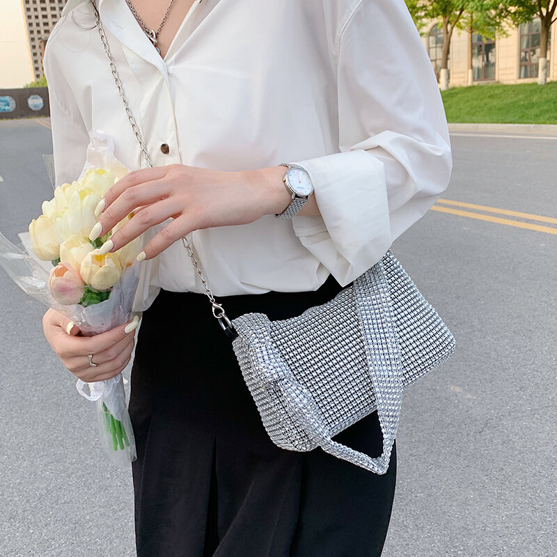 2022 модная роскошная сумка со стразами, благородный и Сияющий бриллиант роскошный бренд, женская сумка высокого качества
