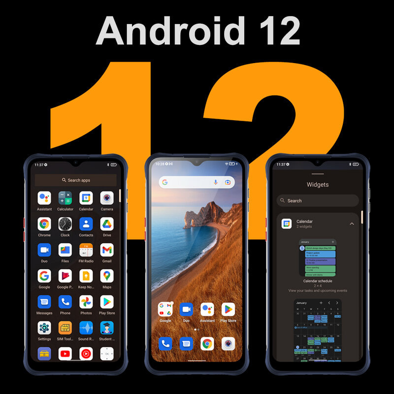 Unihertz-teléfono inteligente tictock E Octa Core, Android, 6000mAh, pantalla de 6,5 pulgadas, 4GB, 64GB, desbloqueo de 48MP, carga rápida