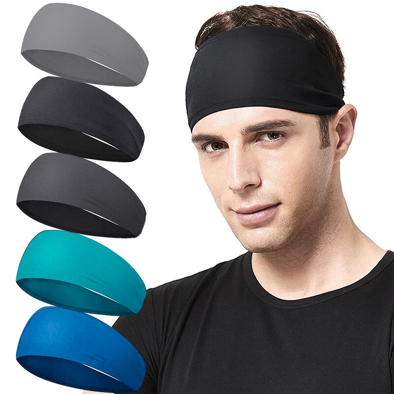 Men Women Sport Headbands Bike Cycling Running Sweatband Fitness Jogging Tennis Yoga Gym Headscarf Head Sweat Hair Band Bandage