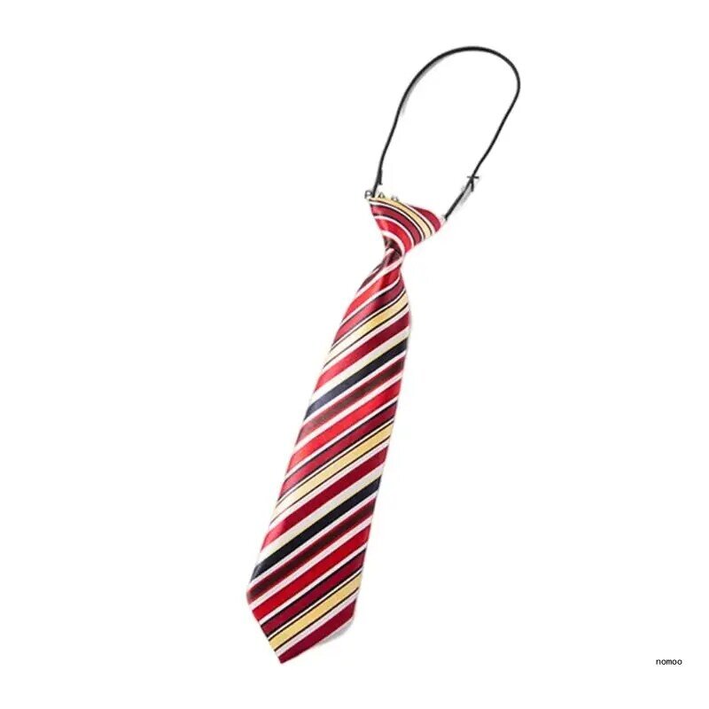 Cravate rayée pour enfant pour l'obtention du diplôme scolaire garçon cravates noeud papillon pour enfant cravates pré-nouées