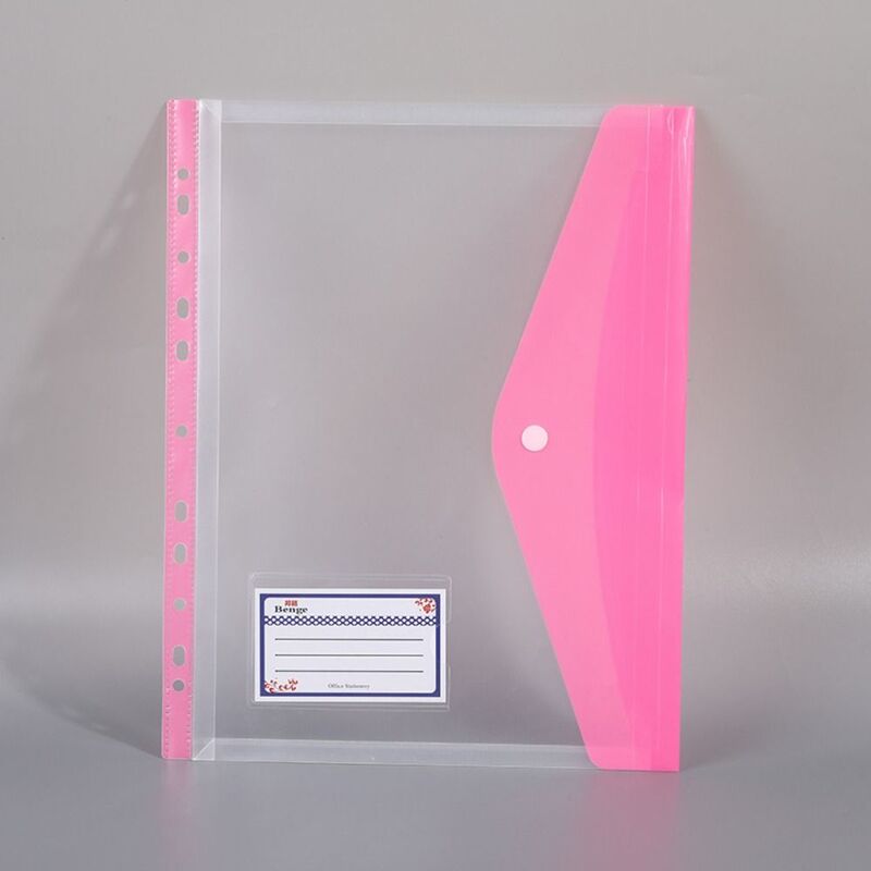 6pcs Document Organiser A4 File Folders Wallets Paper Organizer Transparent Binder Pouch Organizer Colorful Waterproof