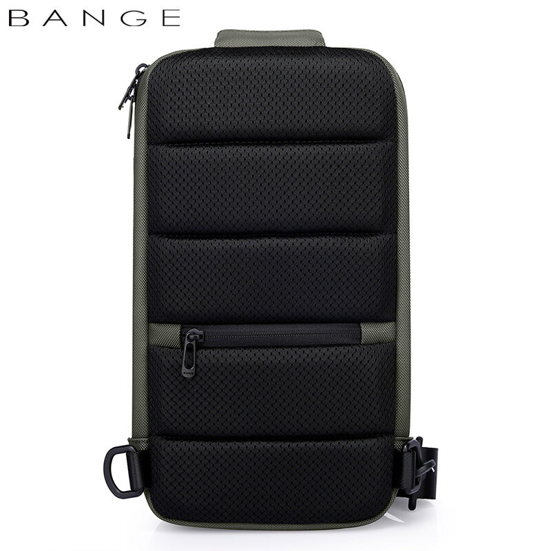Borsa a tracolla BANGE per uomo borse a tracolla impermeabili portatili borsa a tracolla da viaggio corta da viaggio maschile adatta per iPad da 9.7 pollici
