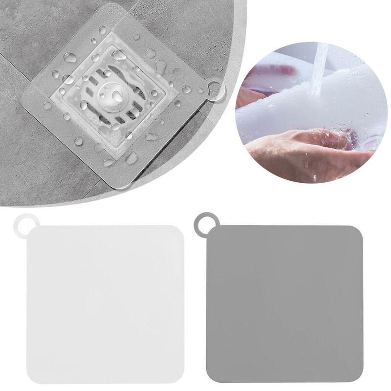 Silicone Floor Drain Deodorant Cover Anti-odor And Anti-blocking Mat Cover Insect-proof Bathroom Sealing Drain Floor Sewer G1G5