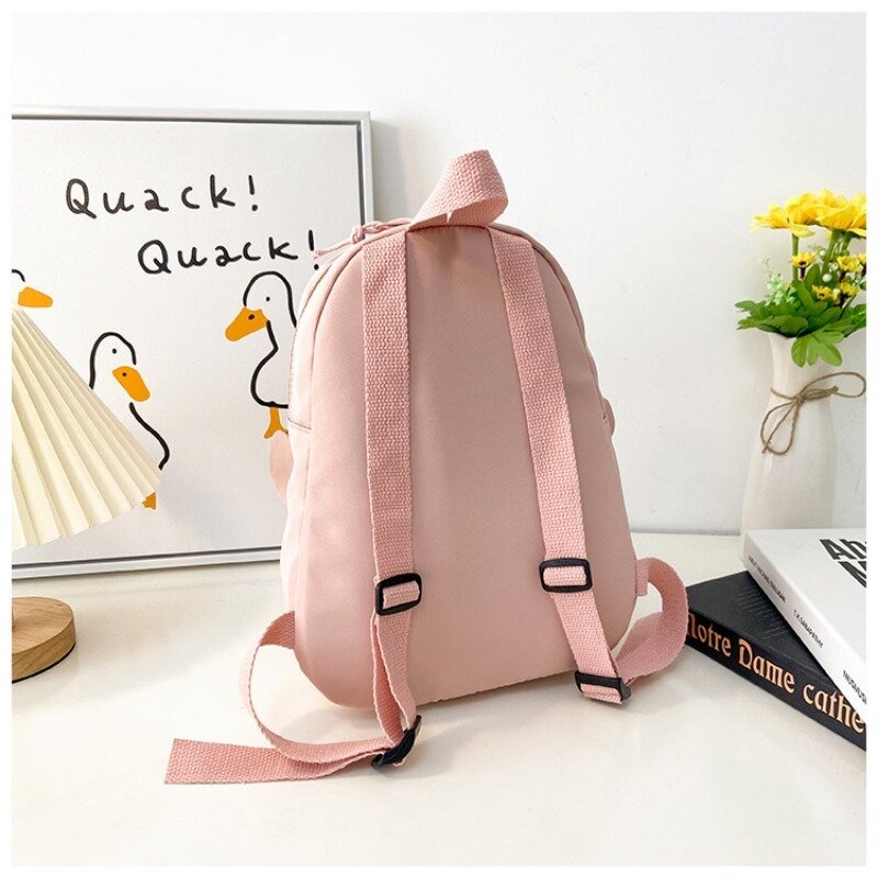 Новые рюкзаки, детский рюкзак с милым мультяшным Кроликом, Студенческая легкая нейлоновая прочная уличная дорожная вместительная сумка для хранения на молнии
