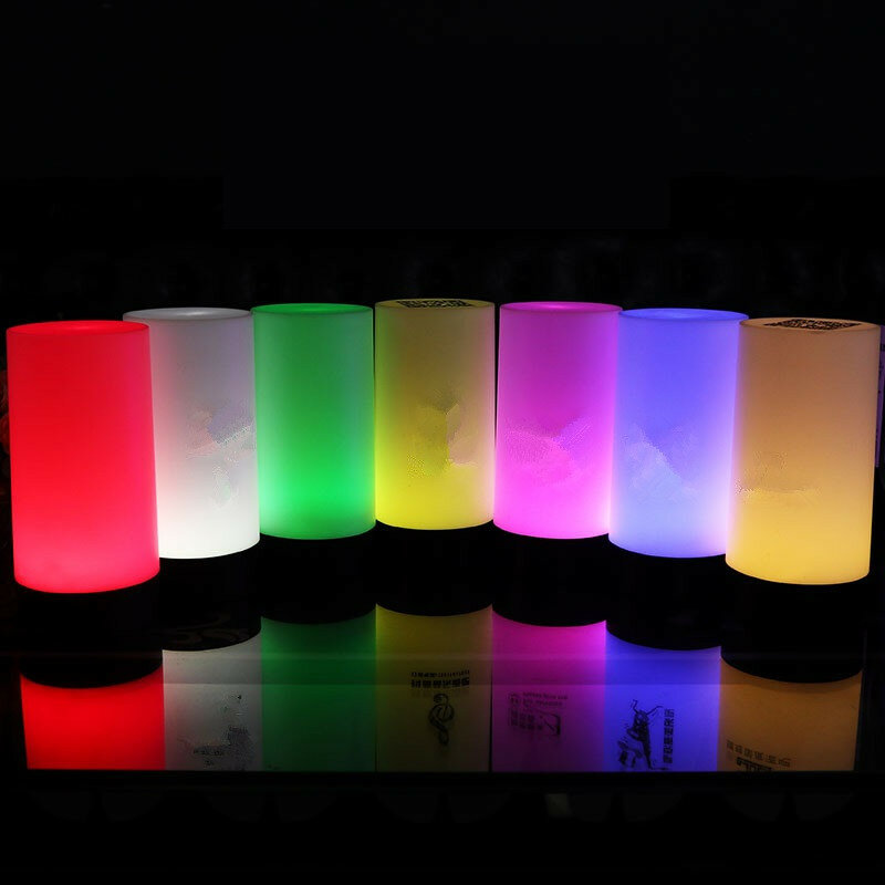 50Pcs Led Table Night Light USB Charging Round Shape Bars Lamp Dining Party Indoor Outdoor Clubs Decorate Lighting Custom Logo