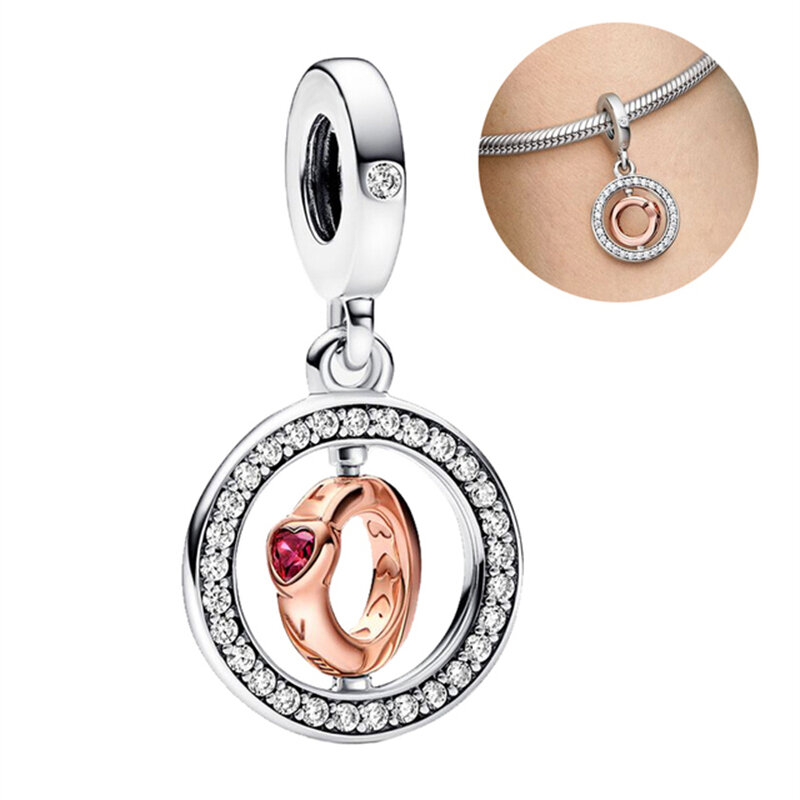 2023 New in Sun Moon Bee Coffee gift Pendant Charms Beads 925 sterling silver Fit Original Pandora Bracelet DIY Women Jewelry