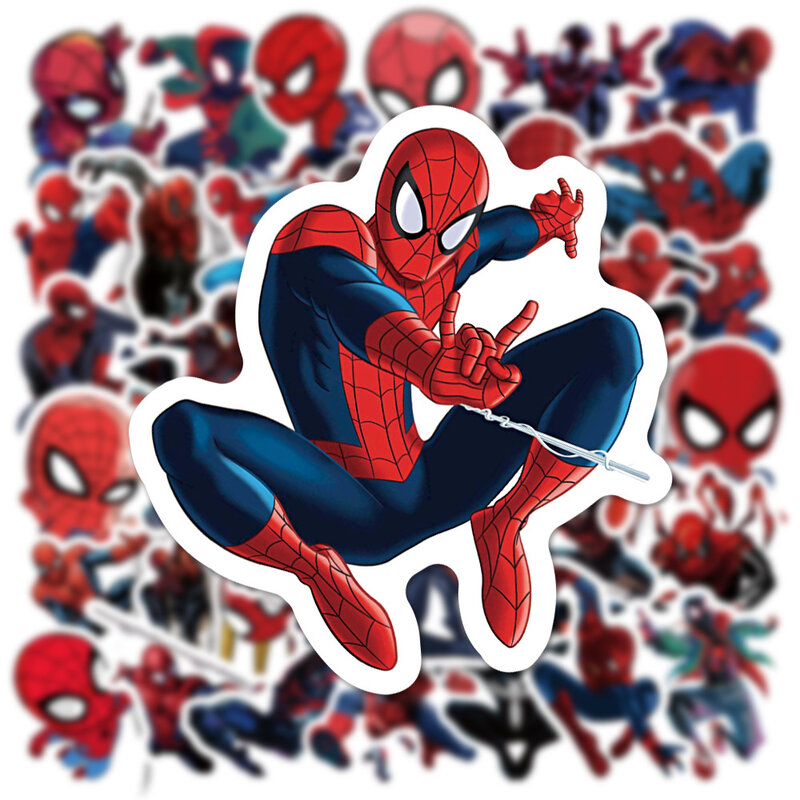 10/30/50 stücke coole Disney Spider Man Graffiti Aufkleber Cartoon Anime Super Heros Aufkleber Telefon Gepäck Laptop Aufkleber für Kinder Spielzeug