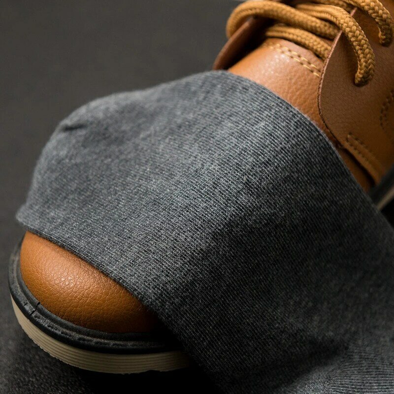 HSS ยี่ห้อผู้ชายถุงเท้าผ้าฝ้ายสไตล์ใหม่สีดำธุรกิจถุงเท้าผู้ชายนุ่มฤดูร้อนฤดูหนาวสำหรับชายถุงเท้า Plus ขนาด (6.5-14)