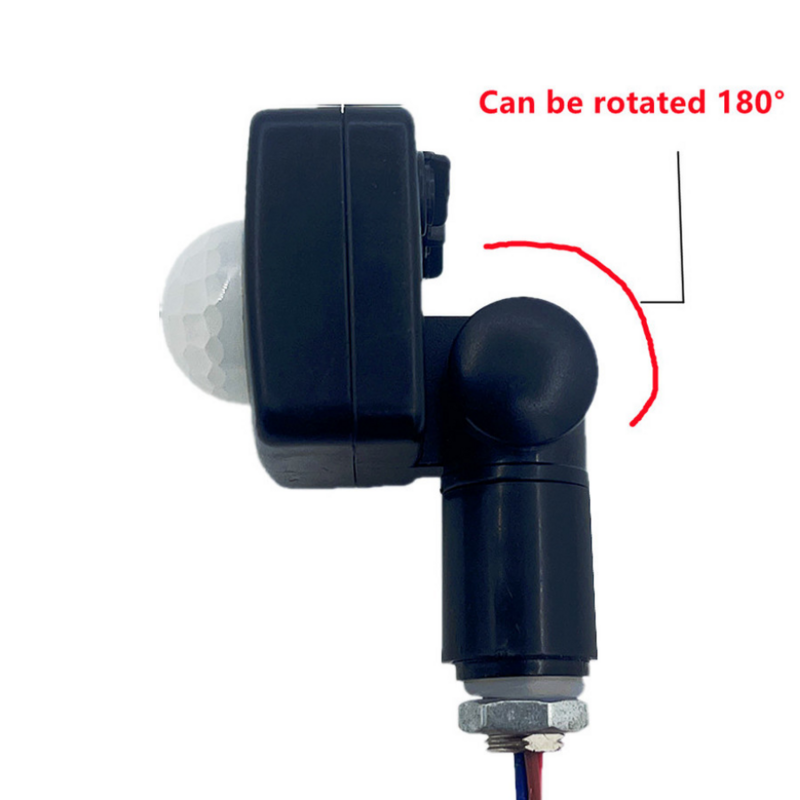 YzzKoo 85-265V IP65 Motion Sensor Adjustable PIR Switch Ultrathin LED Flood Light PIR Waterproof Outdoor Motion Sensor Detector