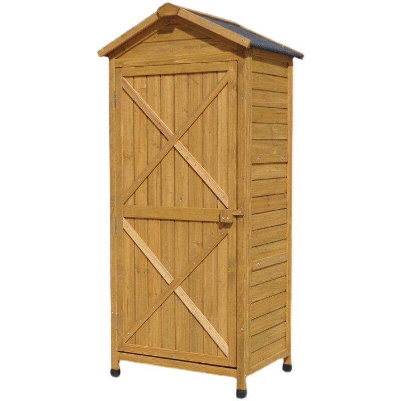 Шкаф для хранения на открытом воздухе, многофункциональный ящик для хранения во дворе и на балконе, деревянный шкаф для хранения всякой всячины