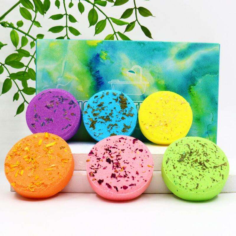 Scented Shower Tablets for Rejuvenation Long-lasting Fragrance Bathing Steamers Unique Natural Scents for A Relaxing Shower