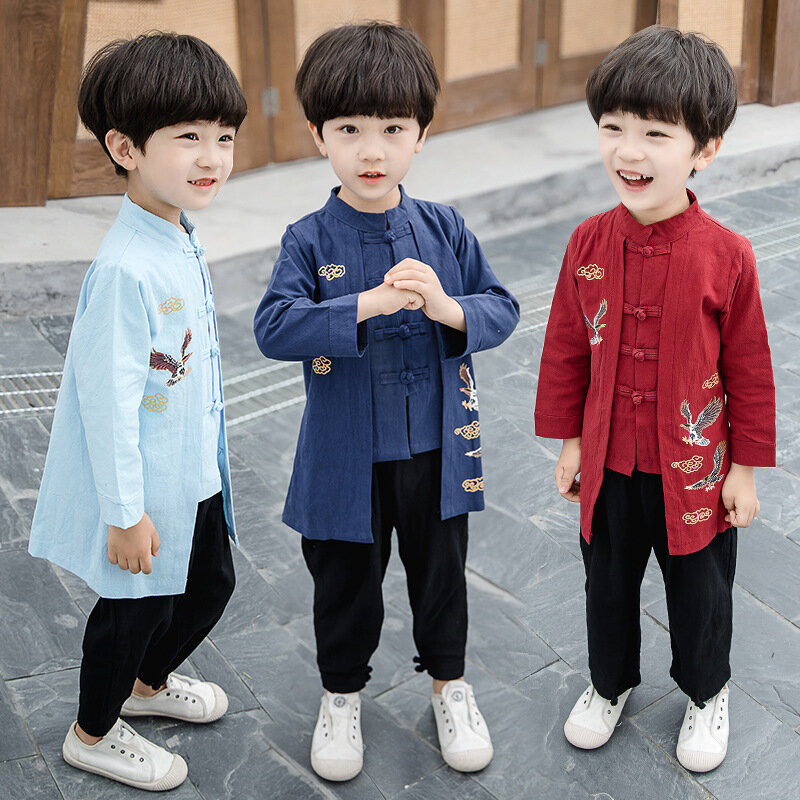 Kinder Hanfu traditionelle chinesische Kostüme orientalische Kinder Tang Anzug Hanfu Nation Vintage Volkstanz Kinder Neujahrs kostüme