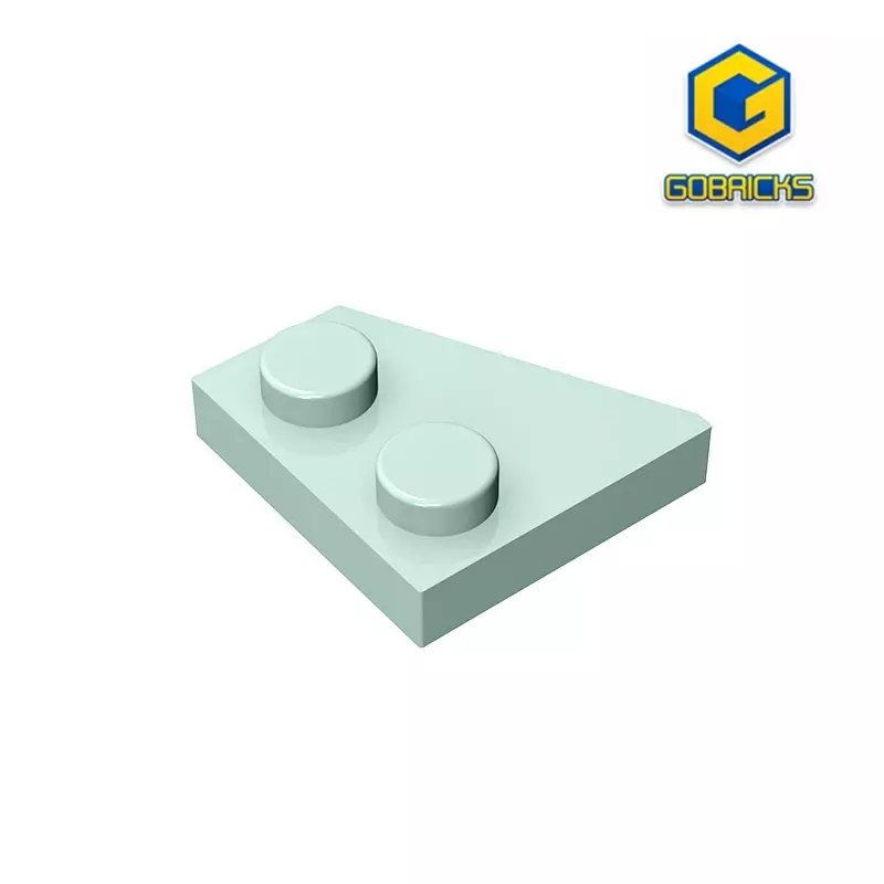 CGobricks GDS-560 Wedge, pelat 2x2 kanan kompatibel dengan lego 24307 buah mainan anak-anak blok bangunan Teknik