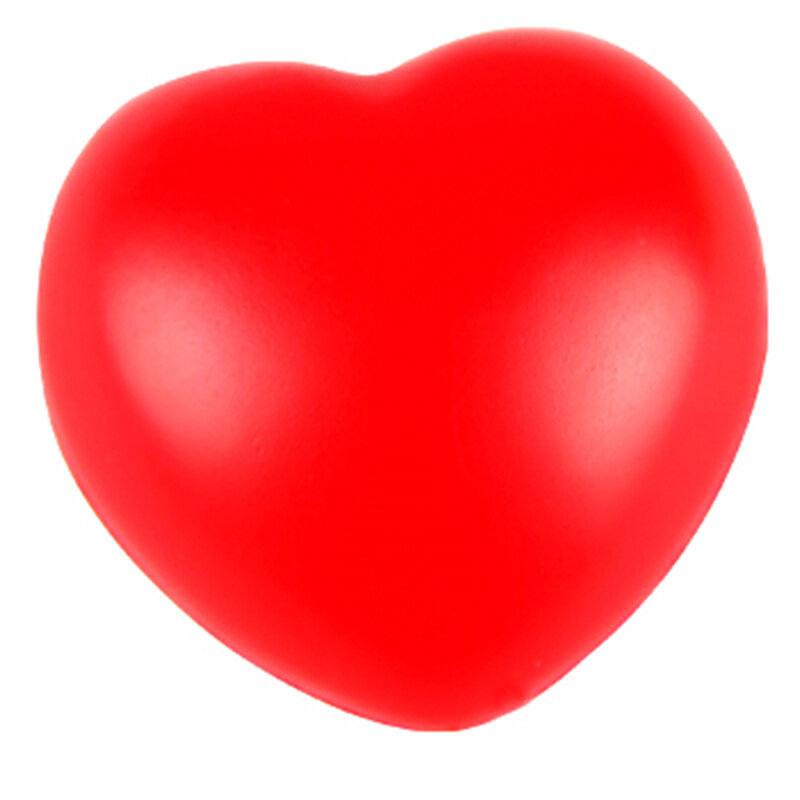1Pc Funny Soft Foam Anti Stress Ball Toys Squeeze Heart Shaped Ball Novelty Fun Gifts Vent Gag Toy Stress Pressure Relief Relax