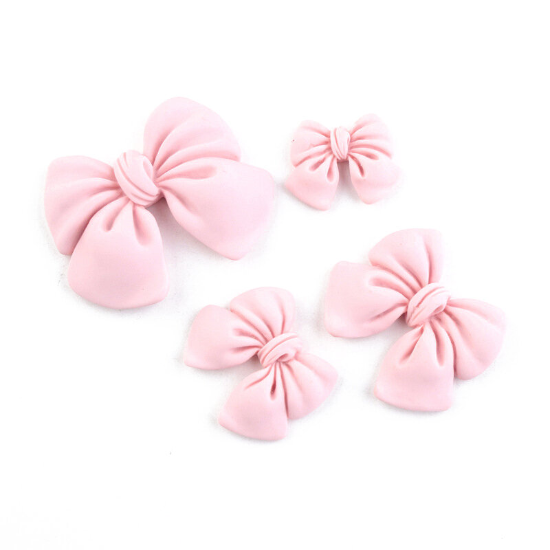 10Pcs Lovely Resin Bow Flat Back Resin Patch Clothing Hairpin Crafts Accessories DIY Cartoon Decorations Phone Case Decoration