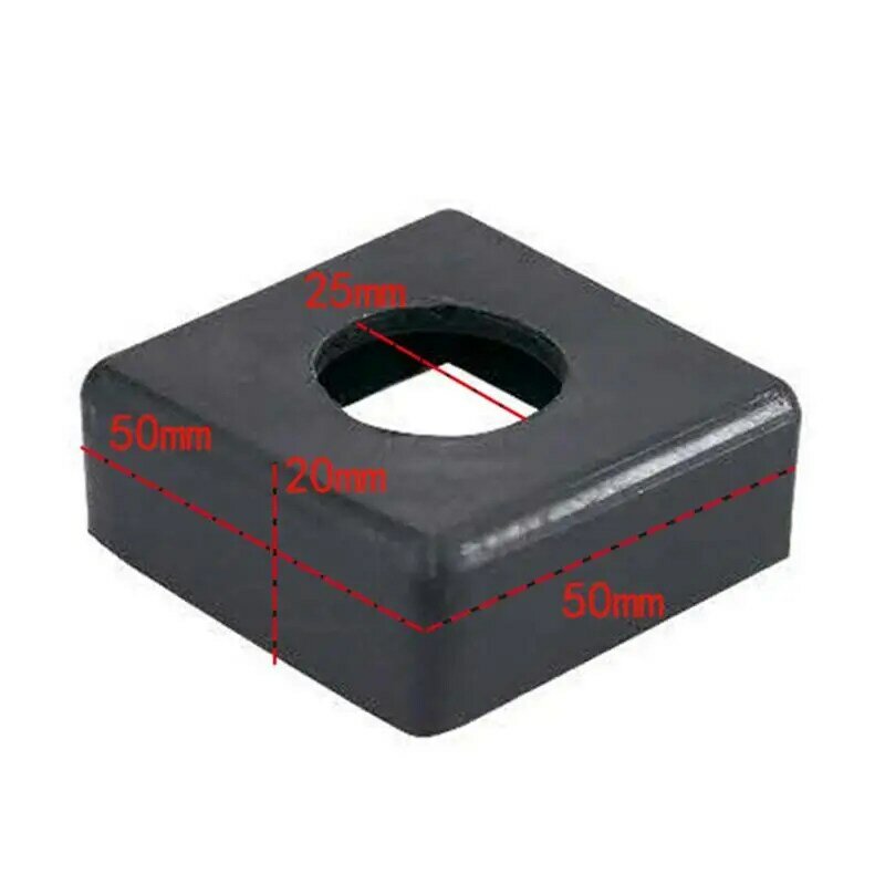 Tubing PP/PE Plugs Square End Caps Hollow Sliding Sleeve In Square Tube Black End Caps For Metal Tubing Hardware Plugs