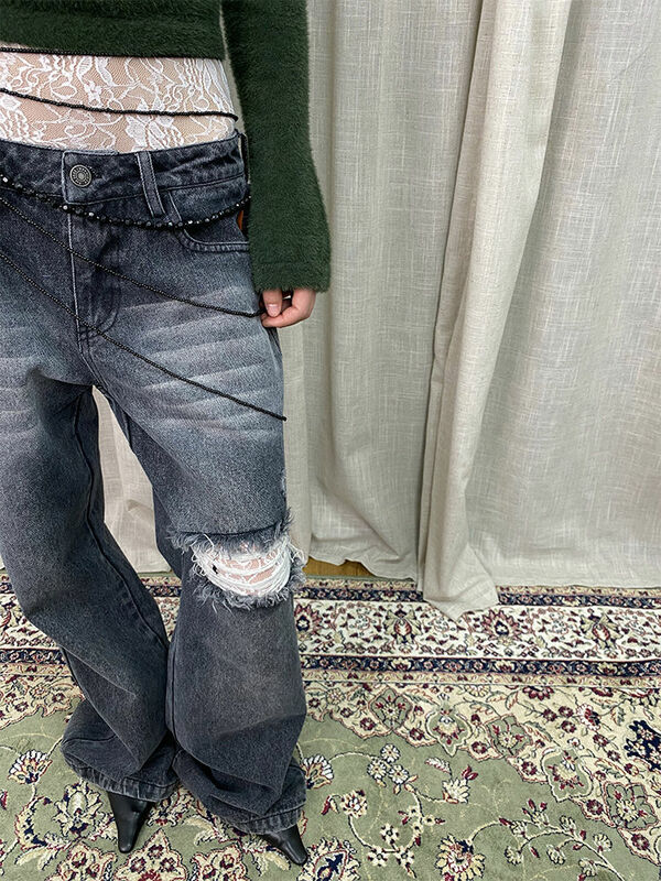 HOUZHOU-Leggings femininas sexy de renda, calças transparente, calças de malha de cintura alta, streetwear Gyaru oco, meia-calça branca