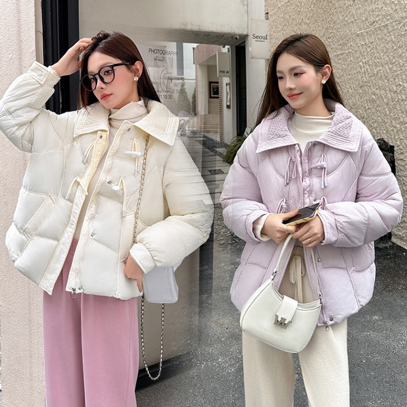 Yellow Down Jacket Womens Winter Thickening Warm Solid Korean Fashion Y2K Female 2023 Black Down Cotton Coat Oversized Outwear