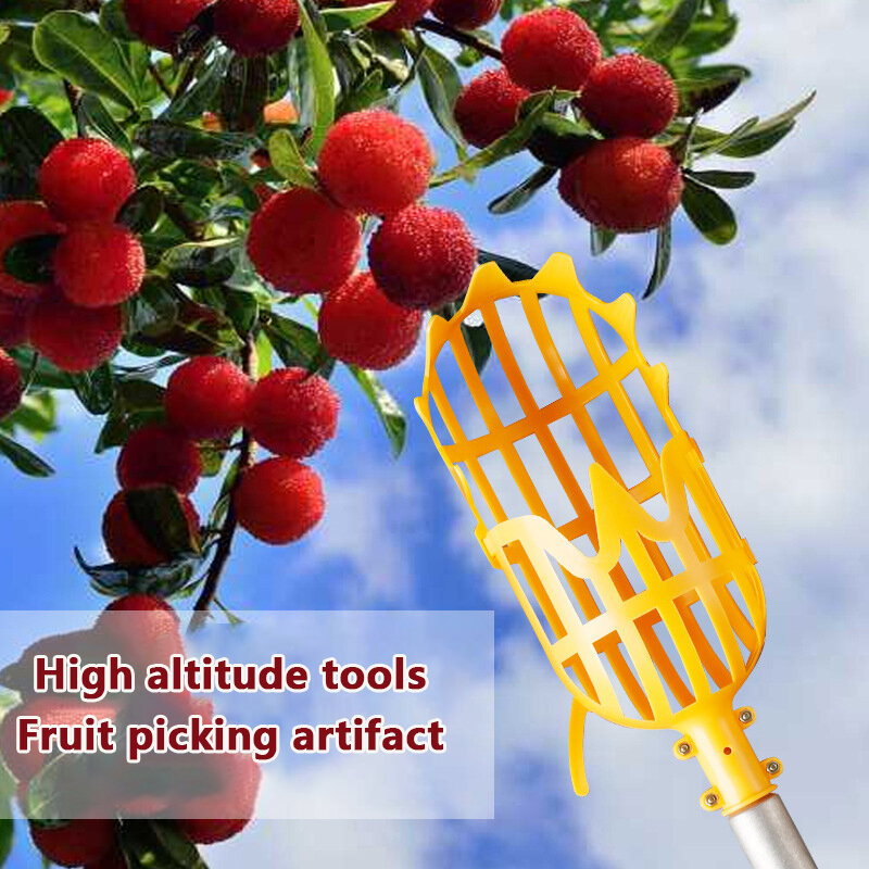 ตะกร้าเก็บผลไม้ล๊อควอท์เบอร์รี่เครื่องมือในสวนแบบเก็บผลไม้เครื่องมือหนีบจับผลไม้ระดับความสูงสูง