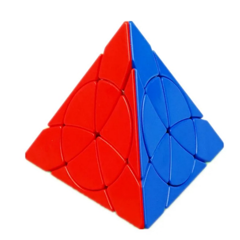 YongJun YJ Petal Pyramind Cube Pyramid Triangle Czteroosiowy Tetrahedron Puzzle Cube Smooth Turning Cube Toy