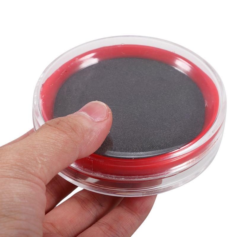 File Ink Pad Round Small Ink Pad Portable Stamp Pad Tool Document Stamping Pad