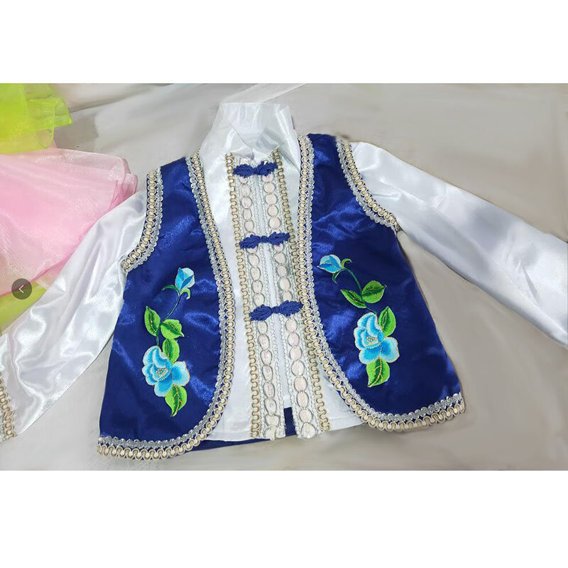 Vêtements de performance kazak personnalisés pour enfants et adultes, représentation de la minorité ethnique, Hui Boy, Uighur Avanti
