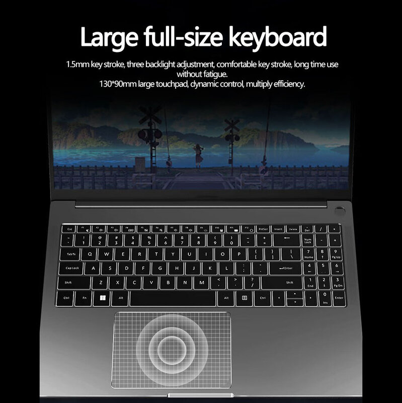 Laptop 16 inci R7-7840HS AMD 32GB DDR5 2TB SSD Wifi6 kamera HD 5.1 GHz 8 core 16 thread Backlit Keyborad Netbook portabel
