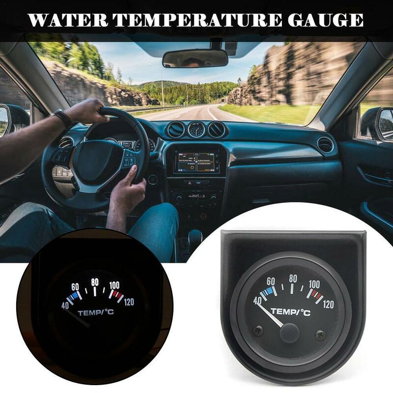 OOTDTY czarny samochód cyfrowy zestaw wskaźnik temperatury wody LED 40-120 zmierzyć temperaturę wody w samochodzie