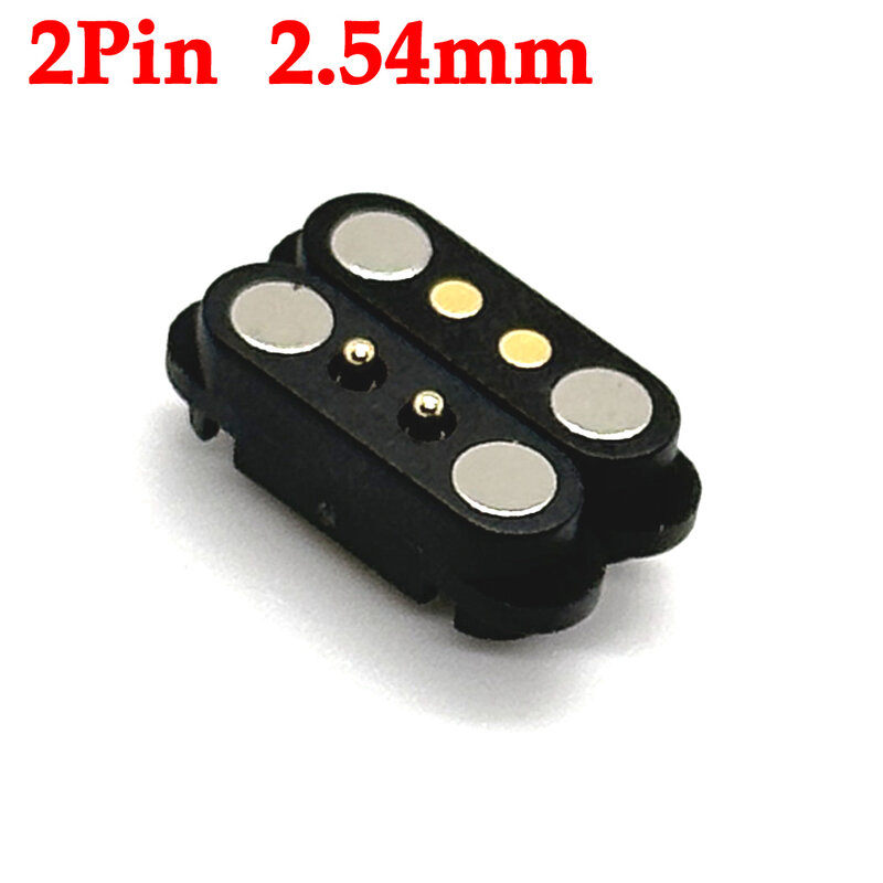 1 conjunto 2A DC Magnetic Pogo Pin Connector 2Pin 3Pin 4Pin 5Pin Pogopin Masculino Feminino espaçamento 2.5/2.80mm Mola Carregada DC Tomada